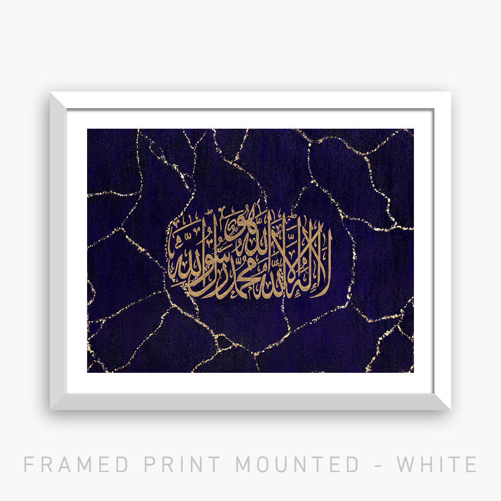 LIGHTENING - NAVY & GOLD | PRINT