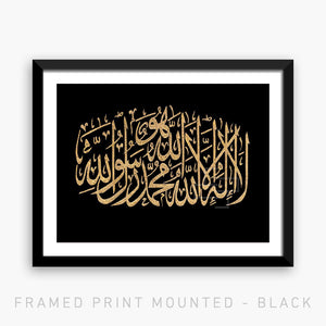 TESTIMONY - BLACK & GOLD | PRINT