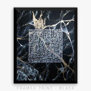 PROTECTION - BLACK MARBLE | PRINT