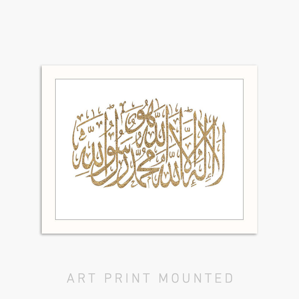 TESTIMONY - WHITE & GOLD | PRINT