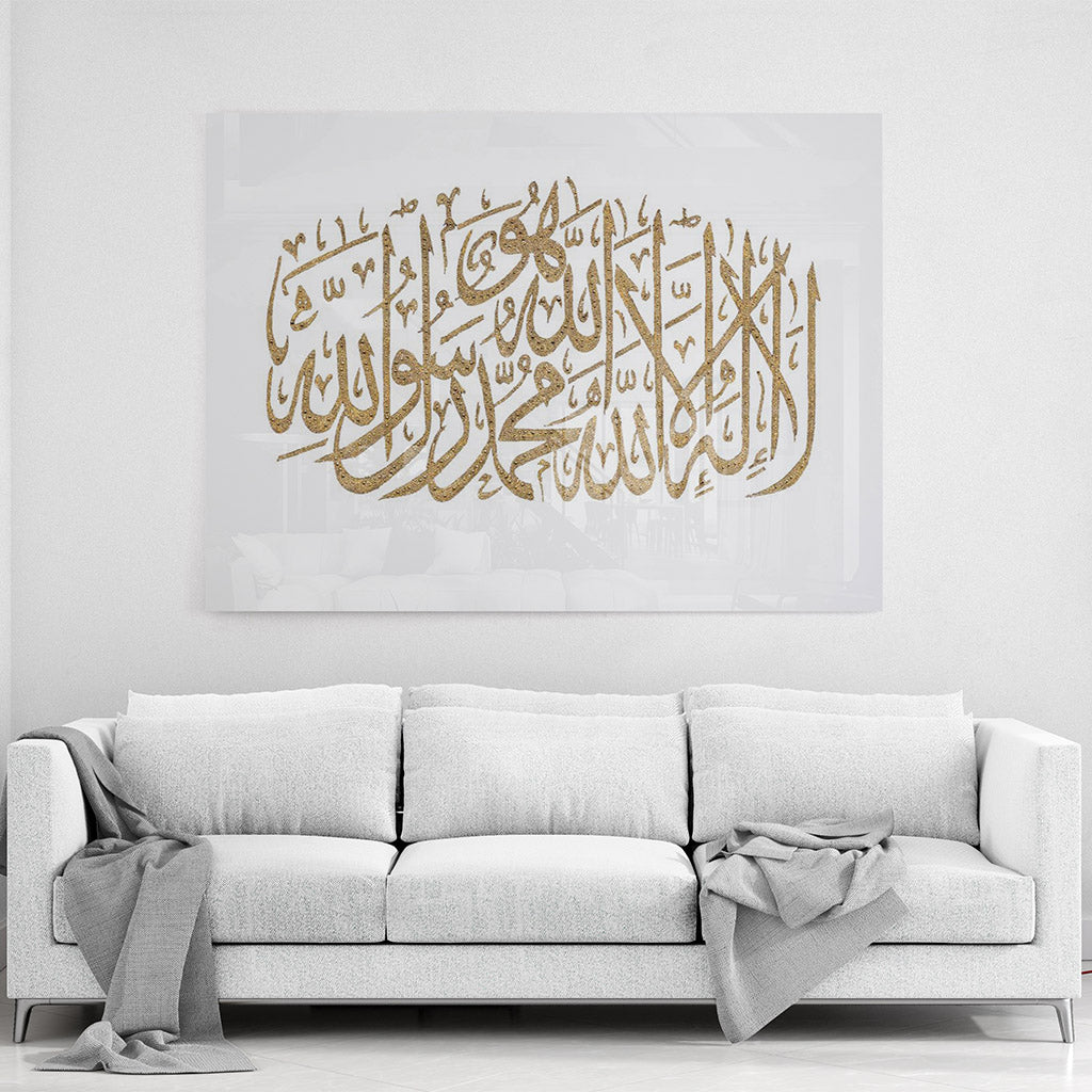 TESTIMONY - WHITE & GOLD | PRINT