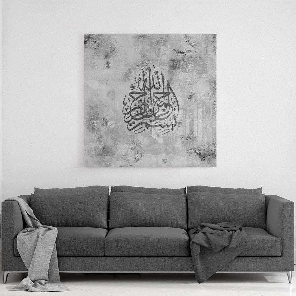 ALPHA - GREY AND WHITE | PRINT