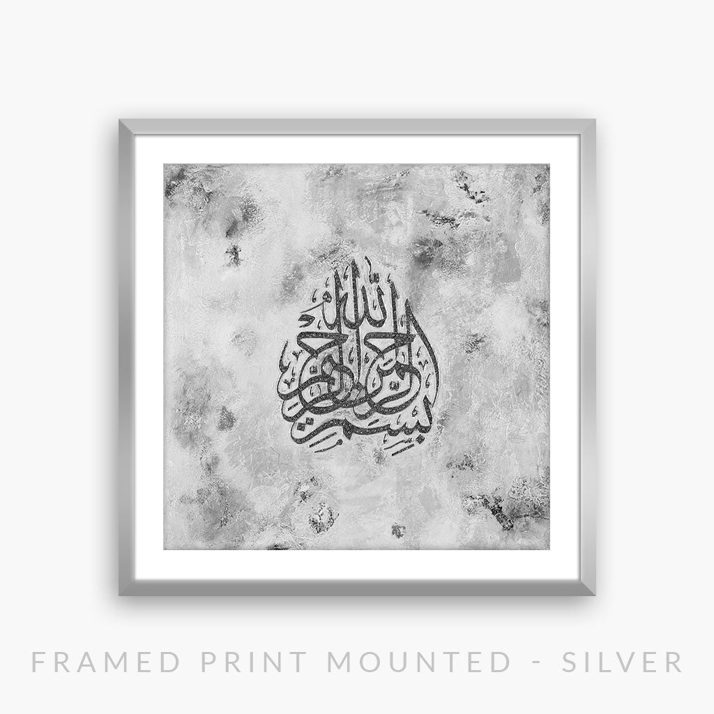 ALPHA - GREY AND WHITE | PRINT